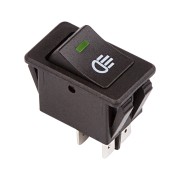 Выключатель клавишный 12V 35А (4с) ON-OFF с зеленой LED подсветкой (ASW-17D) REXANT Выключатель клавишный 12V 35А (4с) ON-OFF с зеленой LED подсветкой (ASW-17D) REXANT