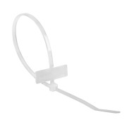 Хомут под маркер nylon 200x2,5мм 100 шт. белый REXANT Хомут под маркер nylon 200x2,5мм 100 шт. белый REXANT