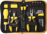 Набор инструмента 29 шт(отвертки, биты, ключи HEX, пассатижи), матерчатый чехол