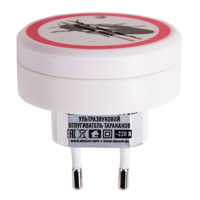 Ультразвуковой отпугиватель тараканов S 30м², 220В REXANT Ультразвуковой отпугиватель тараканов S 30м², 220В REXANT