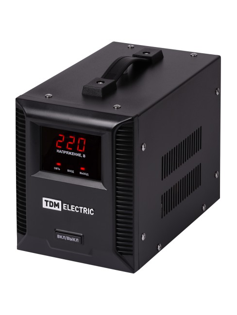 Стабилизатор напряжения БСР1-2,0 кВА электронный переносной TDM Стабилизатор напряжения БСР1-2,0 кВА электронный переносной TDM