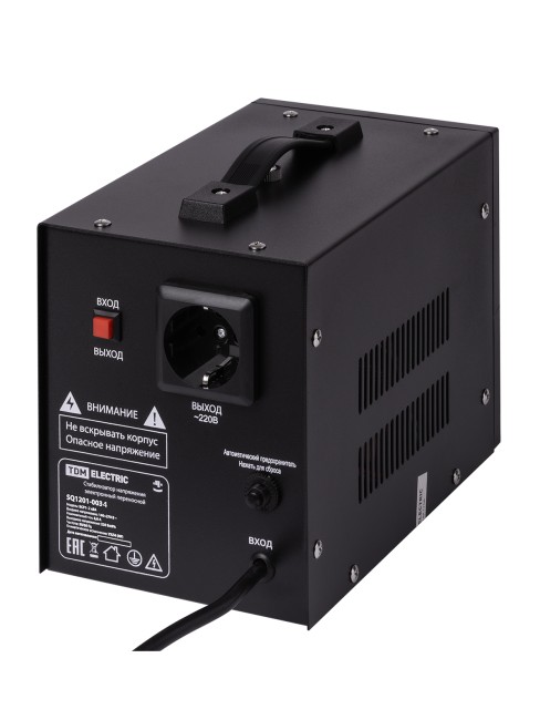 Стабилизатор напряжения БСР1-2,0 кВА электронный переносной TDM Стабилизатор напряжения БСР1-2,0 кВА электронный переносной TDM