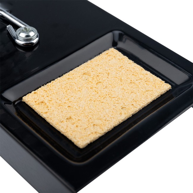 Подставка для паяльника, ниша квадратная, губка, металл REXANT Подставка для паяльника, ниша квадратная, губка, металл REXANT