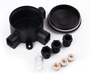 Коробка распределительная ОП 3-х рожк. У-409 ABS пластик ПЭМИ 43Б16А4093 Коробка распределительная ОП 3-х рожк. У-409 ABS пластик ПЭМИ 43Б16А4093