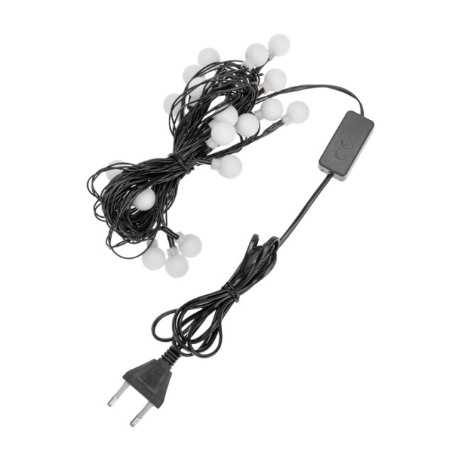 Гирлянда светодиодная Шарики 5м, 20LED, IP20, зеленый провод, свечение мульти (RG/RB), мигание, 230В NEON-NIGHT Гирлянда светодиодная Шарики 5м, 20LED, IP20, зеленый провод, свечение мульти (RG/RB), мигание, 230В NEON-NIGHT