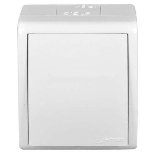 Выключатель 1-кл. ОП Simon 15 Aqua 10А IP54 винтов. зажим бел. Simon 1594101-030 Выключатель 1-кл. ОП Simon 15 Aqua 10А IP54 винтов. зажим бел. Simon 1594101-030