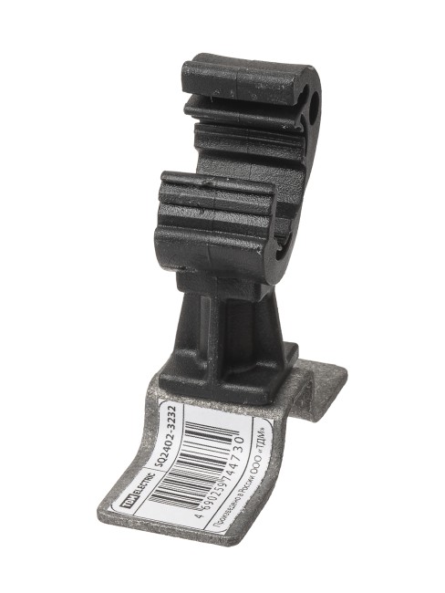 Держатель для гор. и верт. пов-й, полим. фикс. с защелкой для прута Ø8-10 мм, со шпилькой 100 ммTDM Держатель для гор. и верт. пов-й, полим. фикс. с защелкой для прута Ø8-10 мм, со шпилькой 100 ммTDM