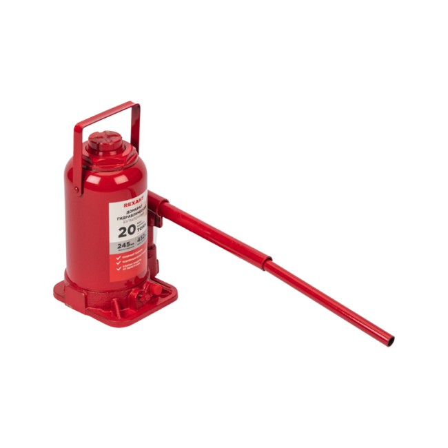 Домкрат гидравлический бутылочный 20т REXANT