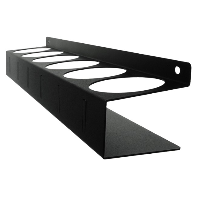 Держатель-органайзер для баллончиков, настенный, с крючками, черный REXANT