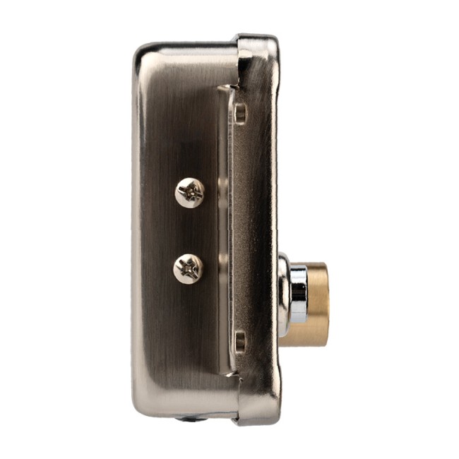 Замок электромеханический накладной универсальный  SC-20, с возможностью блокировки кнопки открывания