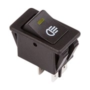 Выключатель клавишный 12V 35А (4с) ON-OFF с желтой LED подсветкой (ASW-17D) REXANT Выключатель клавишный 12V 35А (4с) ON-OFF с желтой LED подсветкой (ASW-17D) REXANT