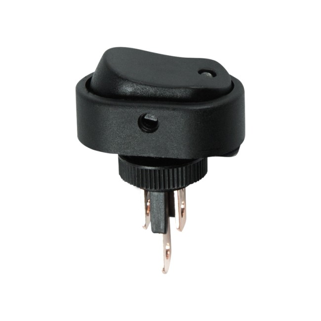 Выключатель клавишный 12V 30А (3с) ON-OFF черный ОВАЛ с синей LED подсветкой (RWB-523, ASW-20D) REXANT Выключатель клавишный 12V 30А (3с) ON-OFF черный ОВАЛ с синей LED подсветкой (RWB-523, ASW-20D) REXANT