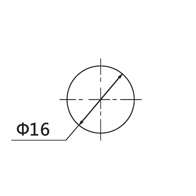 Индикатор Ø16  220V  синий LED  (RWE)  REXANT