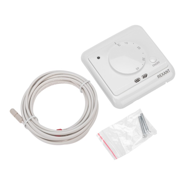 Терморегулятор механический с датчиком температуры пола и воздуха R72XT REXANT