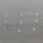 Гирлянда светодиодная Снежинки большие 5м, 20LED, IP20, прозрачный провод, свечение мульти (RG/RB), мигание, 230В NEON-NIGHT Гирлянда светодиодная Снежинки большие 5м, 20LED, IP20, прозрачный провод, свечение мульти (RG/RB), мигание, 230В NEON-NIGHT