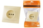 Розетка 2П 10А 250В сл. кость "Таймыр" TDM Розетка 2П 10А 250В сл. кость "Таймыр" TDM