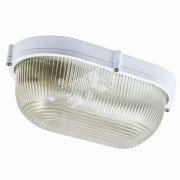 Светильник НПП-03-100-017 IP65 Банник 1201 Овал   большой матовый/корпус белый Светильник НПП-03-100-017 IP65 Банник 1201 Овал   большой матовый/корпус белый