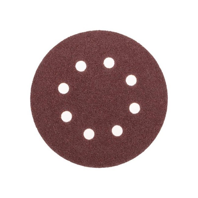 Диск абразивный на ворсовой основе на липучке перфорир. P60 125мм (уп.10шт) Kranz KR-91-1165