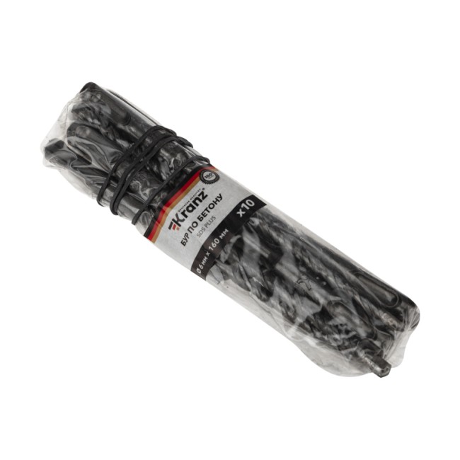 Бур по бетону 6x160x100 мм SDS PLUS (10 шт.) Kranz Бур по бетону 6x160x100 мм SDS PLUS (10 шт.) Kranz