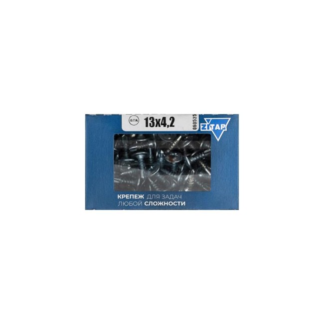 Саморез для тонкого метал. листа со сверлом 4.2х13 (коробка) (уп.200шт) Tech-Krep PRO/Zitar 102148 Саморез для тонкого метал. листа со сверлом 4.2х13 (коробка) (уп.200шт) Tech-Krep PRO/Zitar 102148