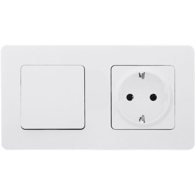 Выключатель 1-кл. Inspiria 10А IP20 250В 10AX механизм бел. IEK 673600 Выключатель 1-кл. Inspiria 10А IP20 250В 10AX механизм бел. IEK 673600