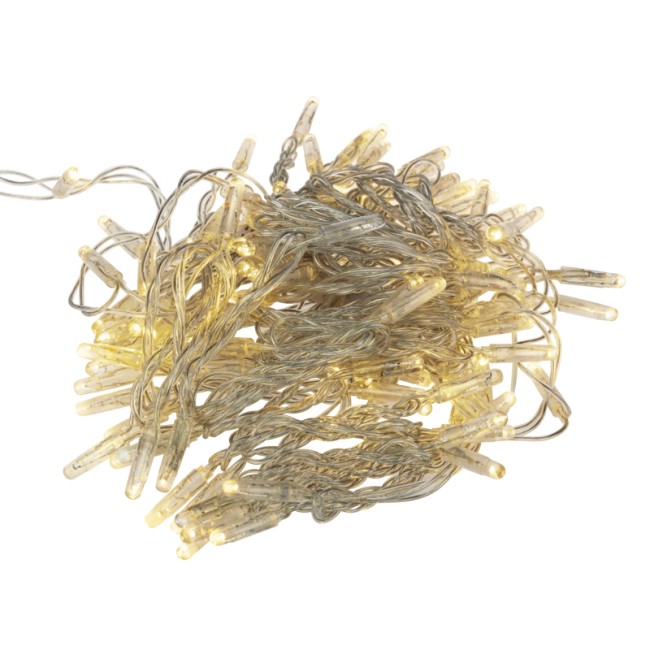 Гирлянда Нить 10м, постоянное свечение, прозрачный ПВХ, 24В, цвет Тёплый белый  (нужен трансформатор 531-100/531-200)