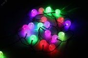 Гирлянда LED Нить Шарики кракле d25мм, 2 м, RGB, 220V ENIN - 25BG ЭРА