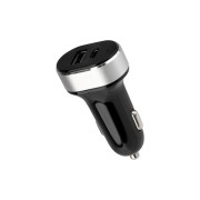Автозарядка в прикуриватель REXANT АЗУ USB-A+USB-C, 3.1 A черная Автозарядка в прикуриватель REXANT АЗУ USB-A+USB-C, 3.1 A черная