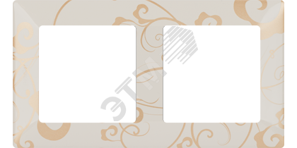 Valena LIFE Рамка 2 поста Ампир бежевый универсальная