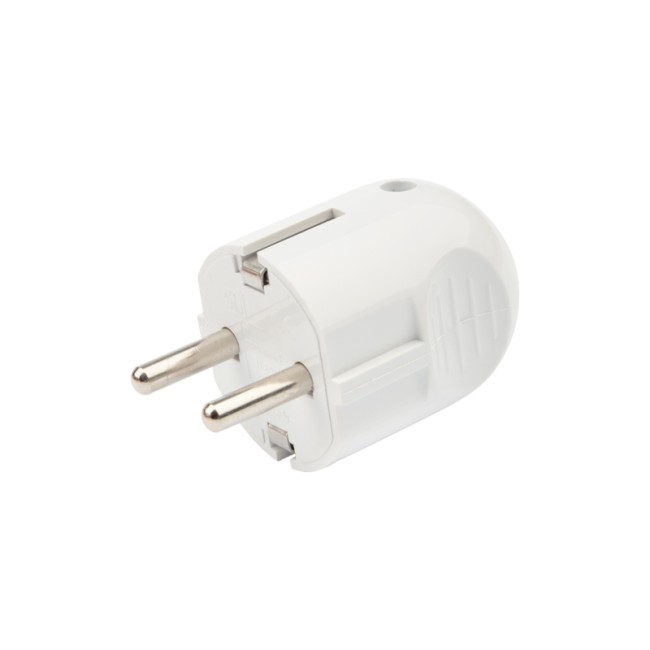 Вилка прямая с/з белая 16 А PROCONNECT Вилка прямая с/з белая 16 А PROCONNECT