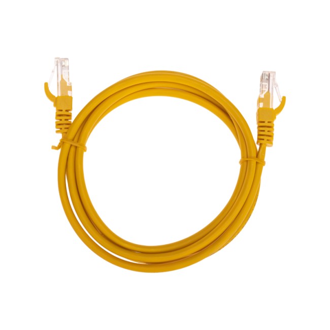 Патч-корд U/UTP, CAT 5e, RJ45-RJ45, 26AWG, LSZH, желтый, 1,5м  REXANT