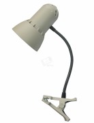 Светильник Надежда ПШ 40 Вт Е27 без ламп на прищепке гибкая стойка слоновая кость