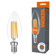 Светодиодная лампа WOLTA FILAMENT WF-C35-15W4KE14 15Вт 4000K Е14 Светодиодная лампа WOLTA FILAMENT WF-C35-15W4KE14 15Вт 4000K Е14