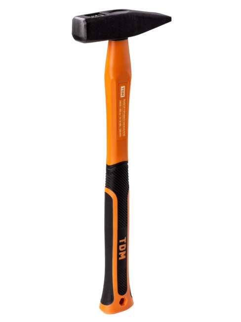 Молоток слесарный, 400 гр, кованый, с усилен. прорезиненной фиберглассовой рукояткой  "Алмаз" TDM 