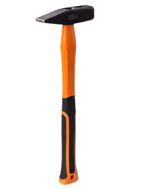 Молоток слесарный, 400 гр, кованый, с усилен. прорезиненной фиберглассовой рукояткой  "Алмаз" TDM 