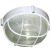 Светильник НПП-03-100-010 IP65 Банник 1102 Круг   большой матовый/корпус с решеткой белый Светильник НПП-03-100-010 IP65 Банник 1102 Круг   большой матовый/корпус с решеткой белый