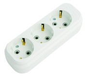 Колодка удлинителя 3 гнезда с заземлением Колодка удлинителя 3 гнезда с заземлением