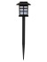 Светильник СП-336 на солнечной батарее, 8,5х8,5х36 см, пластик, черный, ДБ, TDM