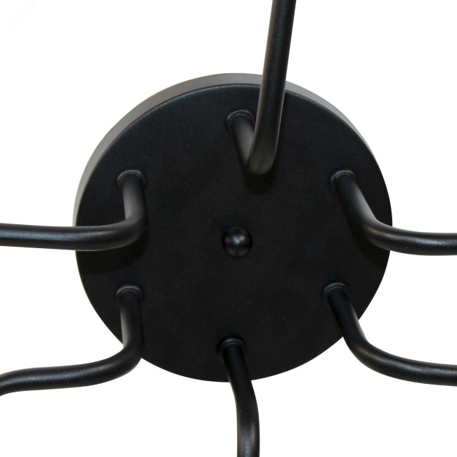 Светильник Техно 162 черн. (Плафон 8461) НСБ 01-6х60-114 Е27 ИУ Светильник Техно 162 черн. (Плафон 8461) НСБ 01-6х60-114 Е27 ИУ