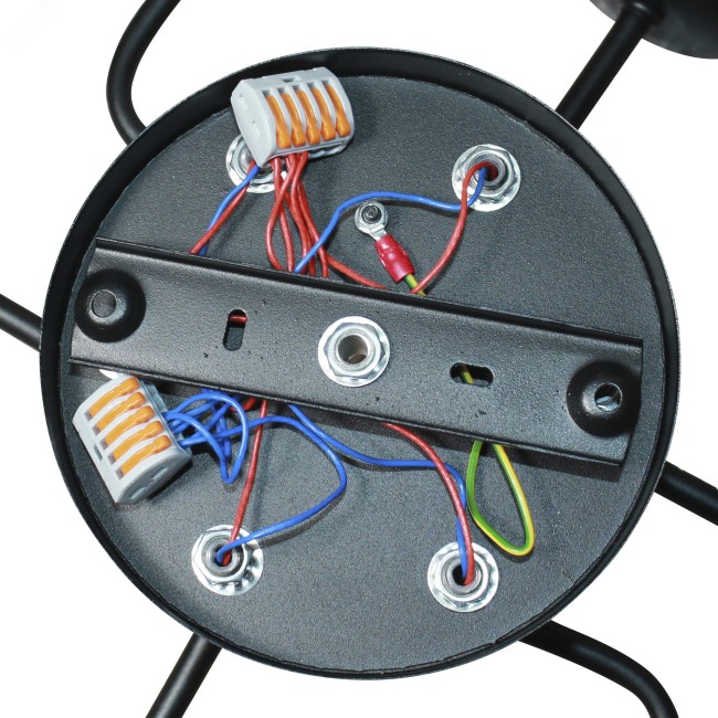 Светильник Техно 162 черн. (Плафон 8461) НСБ 01-6х60-114 Е27 ИУ Светильник Техно 162 черн. (Плафон 8461) НСБ 01-6х60-114 Е27 ИУ