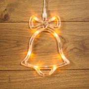 Фигура светодиодная Колокольчик на присоске с подвесом, цвет ТЕПЛЫЙ БЕЛЫЙ Фигура светодиодная Колокольчик на присоске с подвесом, цвет ТЕПЛЫЙ БЕЛЫЙ