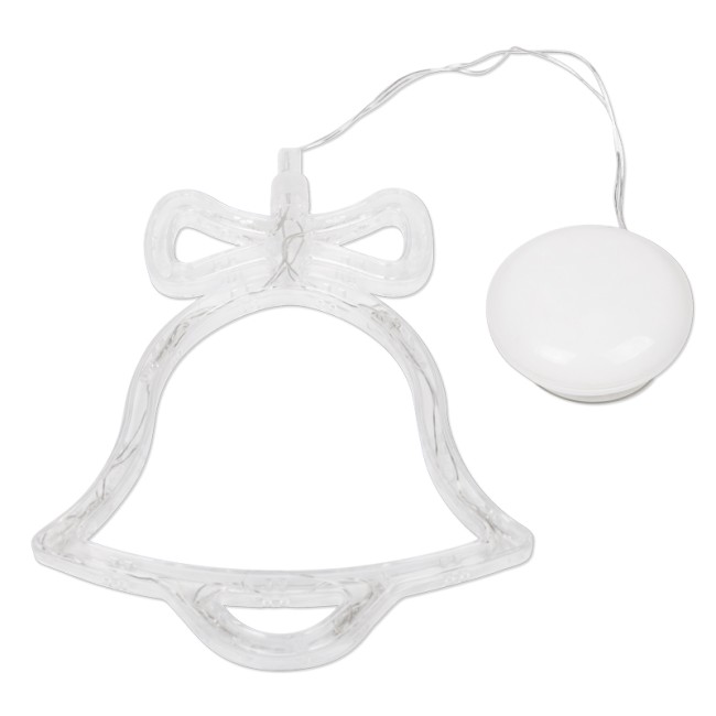 Фигура светодиодная Колокольчик на присоске с подвесом, цвет ТЕПЛЫЙ БЕЛЫЙ Фигура светодиодная Колокольчик на присоске с подвесом, цвет ТЕПЛЫЙ БЕЛЫЙ