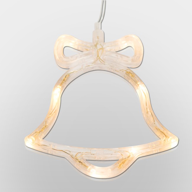 Фигура светодиодная Колокольчик на присоске с подвесом, цвет ТЕПЛЫЙ БЕЛЫЙ Фигура светодиодная Колокольчик на присоске с подвесом, цвет ТЕПЛЫЙ БЕЛЫЙ