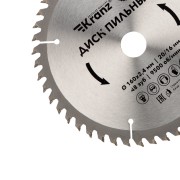 Диск пильный 160 мм х 48 зуб х 20/16 мм KRANZ Диск пильный 160 мм х 48 зуб х 20/16 мм KRANZ