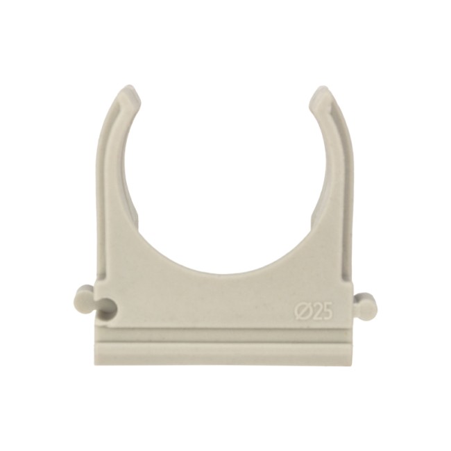 Крепеж-клипса для трубы ø 25 мм серая (10 шт./уп.) REXANT Крепеж-клипса для трубы ø 25 мм серая (10 шт./уп.) REXANT