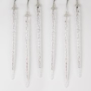 ULD-E3005-300/DTK WHITE IP44 ICICLE Занавес светодиодный фигурный «Сосульки», соединяемый. 10 подвесов. 300 светодиодов. Размер 3х0,5м. Цвет свечения белый. IP44. Провод прозрачный. Упаковка картон.