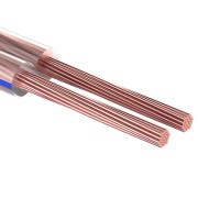 Кабель акустический 2х0,35мм², прозрачный BLUELINE, мини-бухта 20м REXANT Кабель акустический 2х0,35мм², прозрачный BLUELINE, мини-бухта 20м REXANT