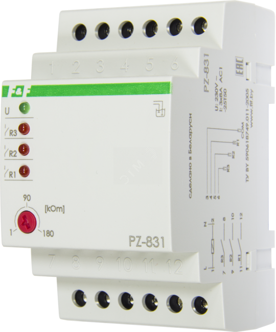 Реле контроля PZ-831 уровня жидкости без датчиков