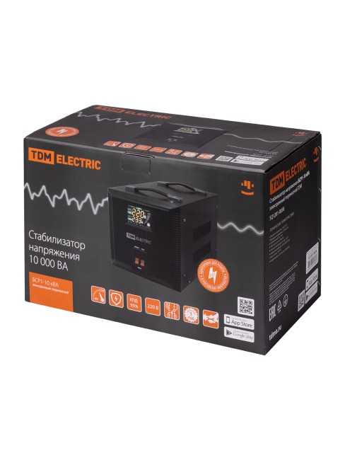 Стабилизатор напряжения БСР1-10,0 кВА электронный переносной TDM Стабилизатор напряжения БСР1-10,0 кВА электронный переносной TDM
