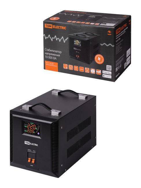 Стабилизатор напряжения БСР1-10,0 кВА электронный переносной TDM Стабилизатор напряжения БСР1-10,0 кВА электронный переносной TDM